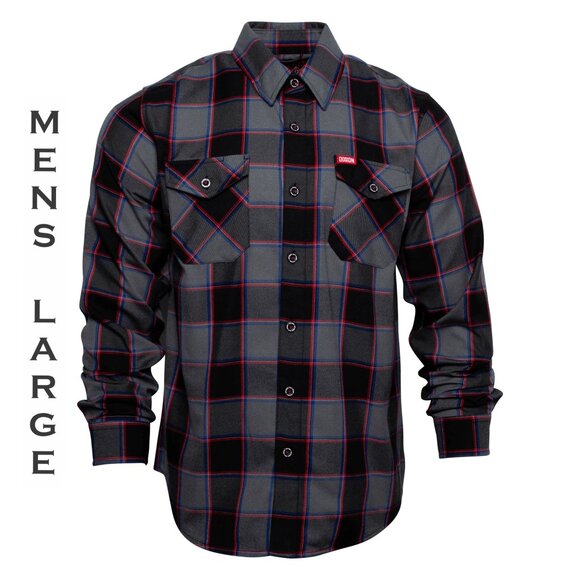DIXXON FLANNEL x JIM YORK - GONNA LIVE FOREVER Flannel Shirt - Men's Large